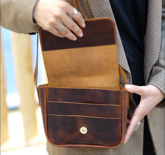 Multi-Purpose Leather Handbag