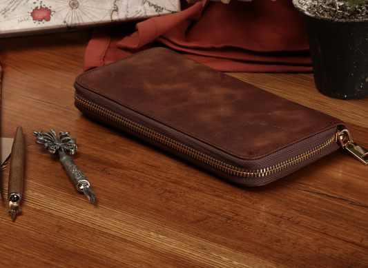 Multi-Compartment Elegant Leather Wallet