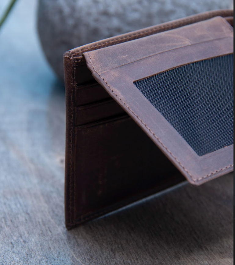 Compact, Multi-Compartment Leather Wallet