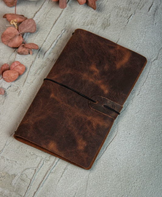 Leather and Elegant Notebook Cover
