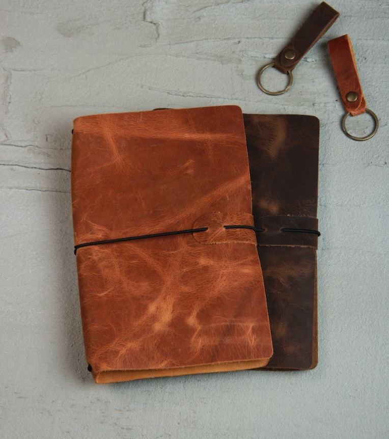 Leather and Elegant Notebook Cover